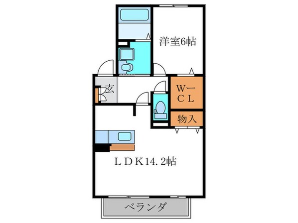 QUATRE　FEUILLES　向日町の物件間取画像